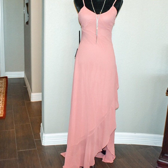 Lulus Dresses & Skirts - Rust rose Lace up maxi